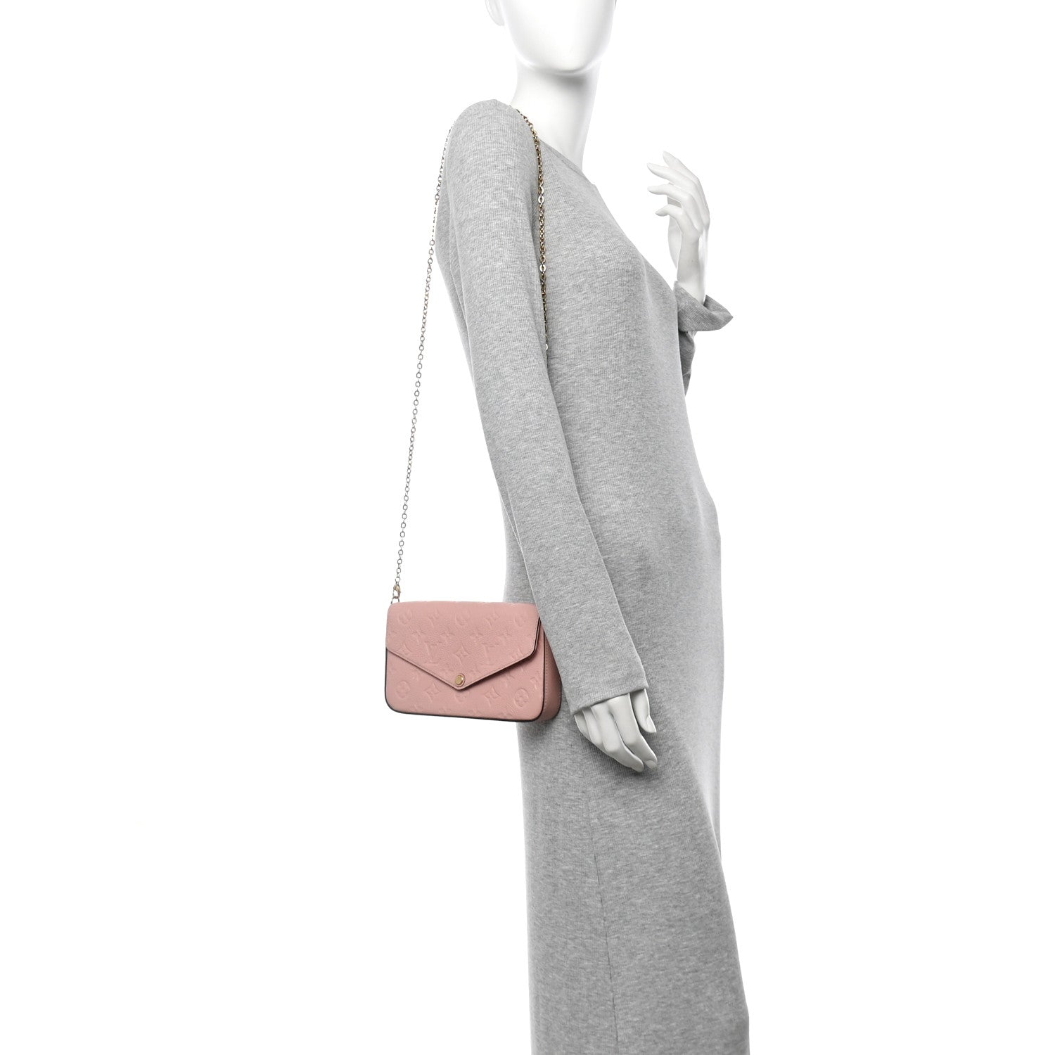 Empreinte Pochette Felicie Chain Wallet Rose Poudre