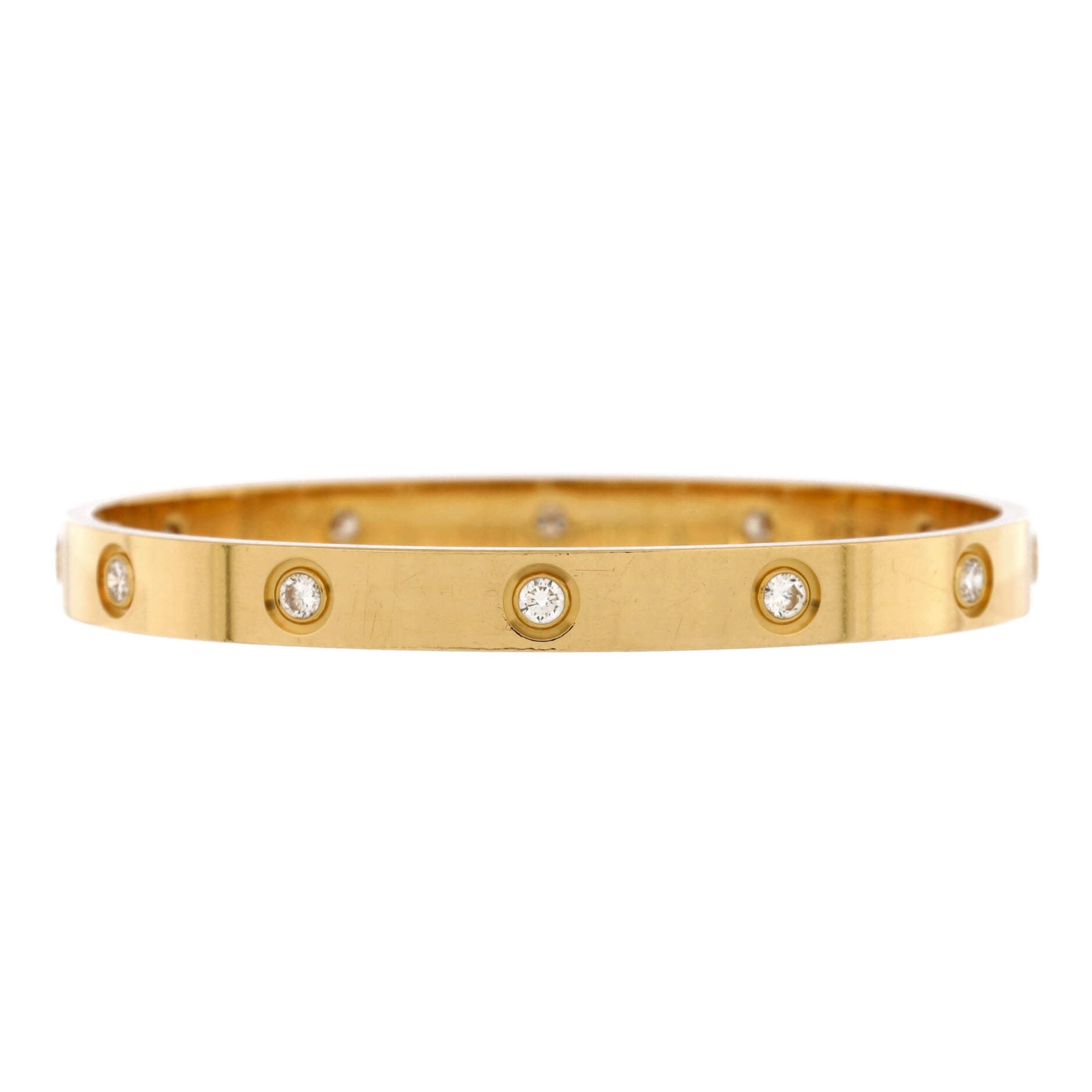 Love 10 Diamond Bracelet 18K Yellow Gold with Diamonds