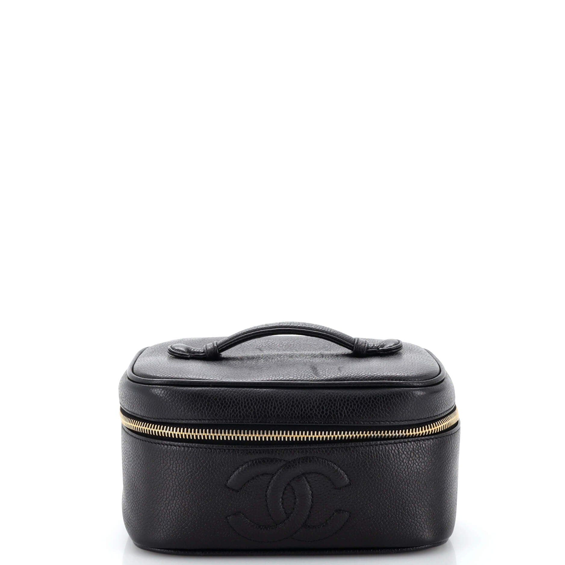 Vintage Timeless Cosmetic Case Caviar Medium