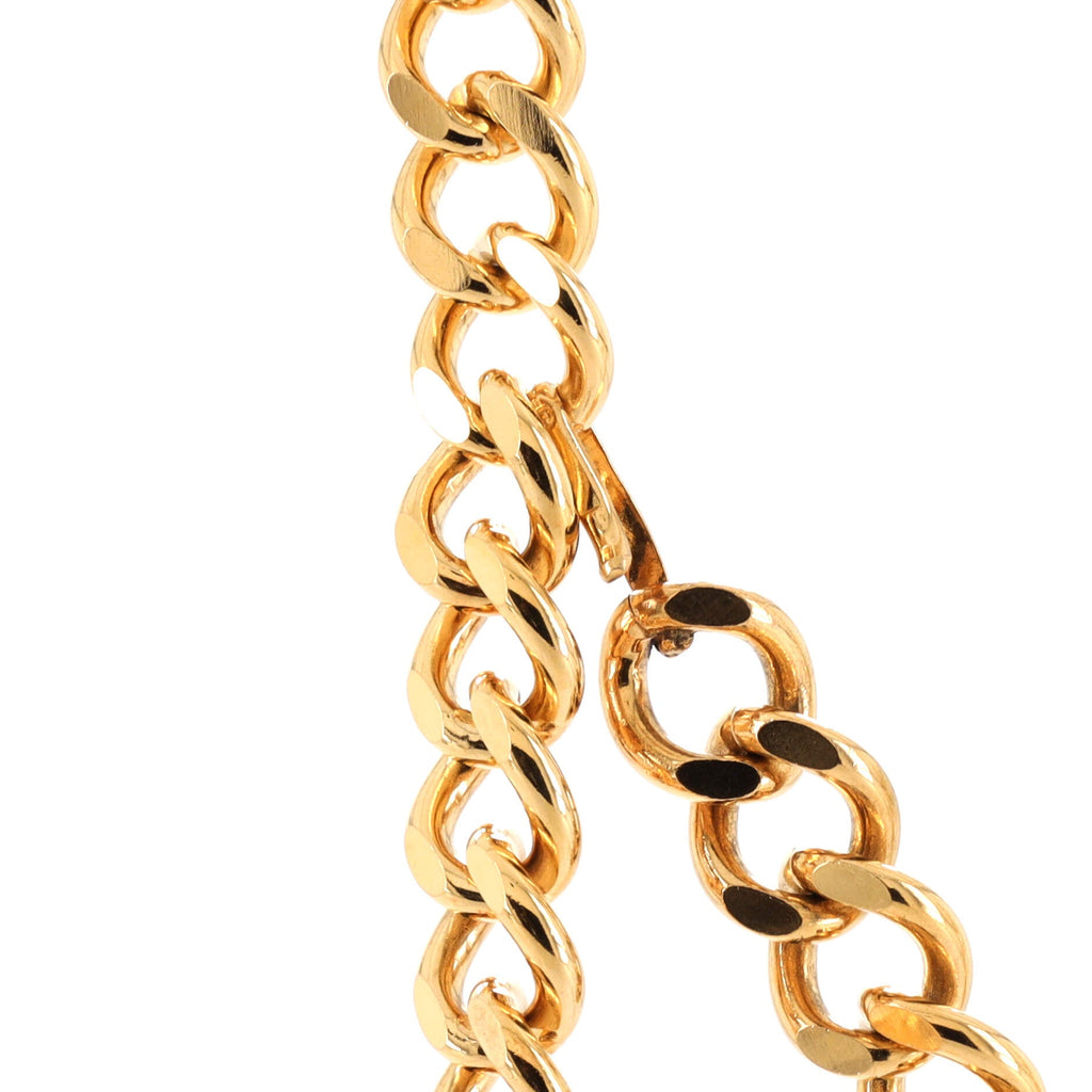 Vintage Medallion Logo Chain Belt Metal 85
