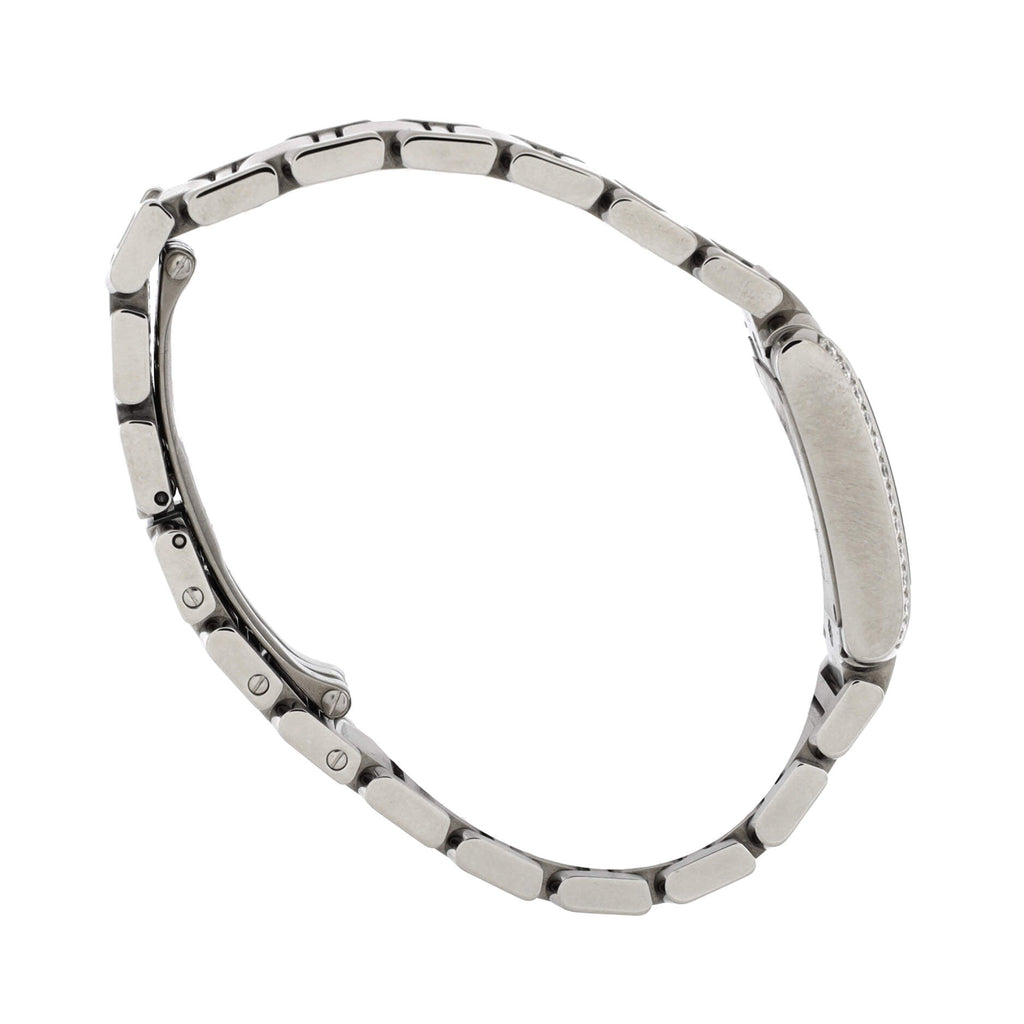 Tank Francaise Quartz Watch Stainless Steel with Diamond Bezel 20