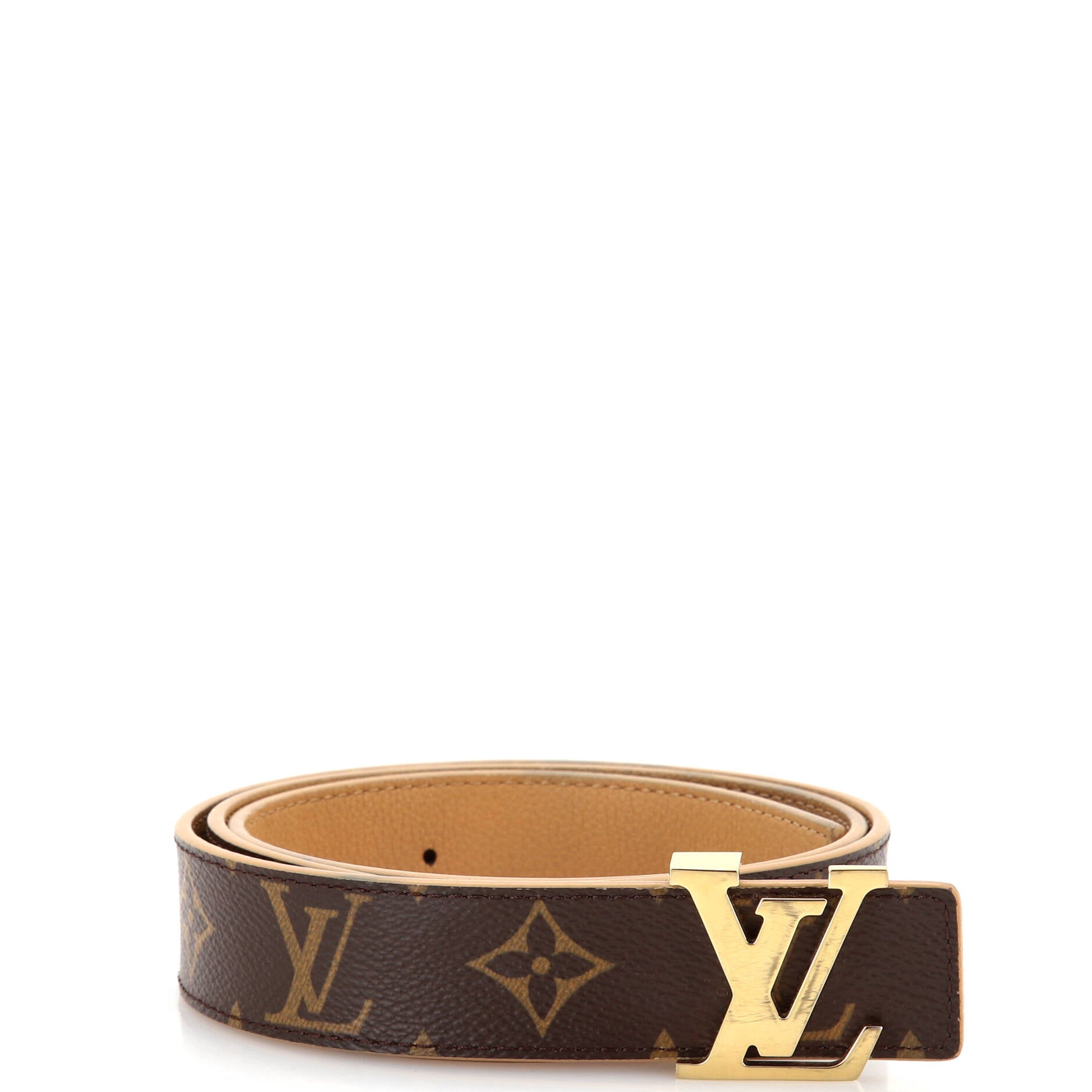 LV Initiales Reversible Belt Monogram Canvas and Leather Medium