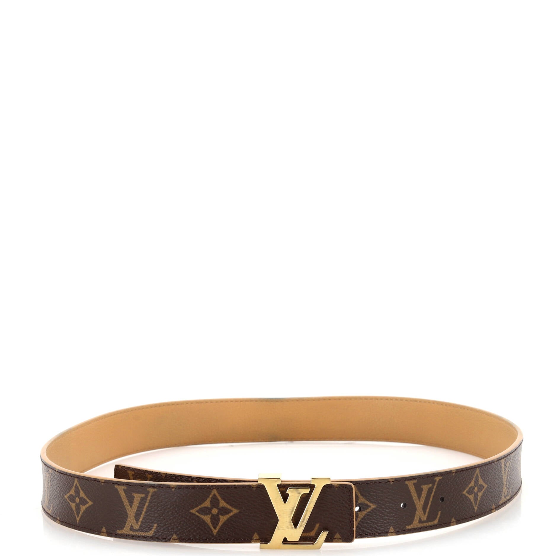 LV Initiales Reversible Belt Monogram Canvas and Leather Medium