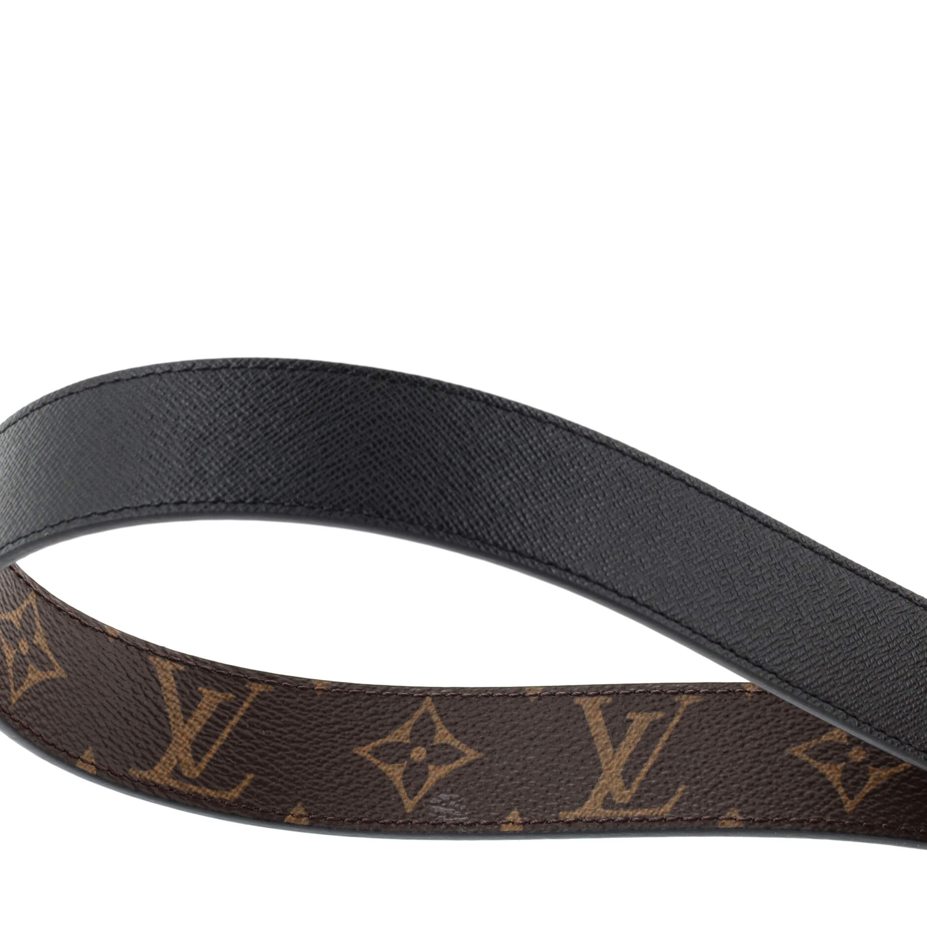 LV Initiales Reversible Belt Monogram Canvas and Leather Wide 85