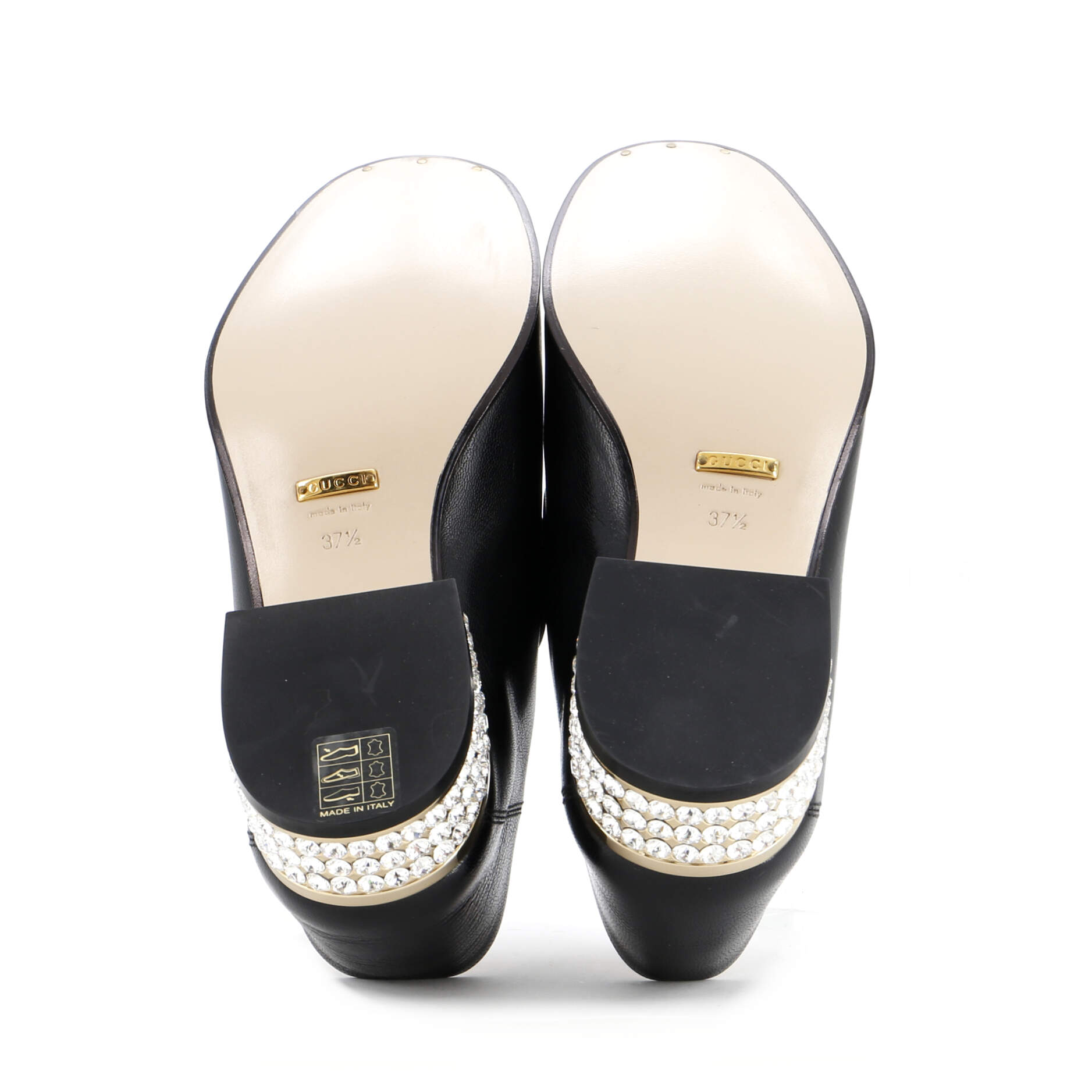 Women's Horsebit Loafers Leather with Crystals