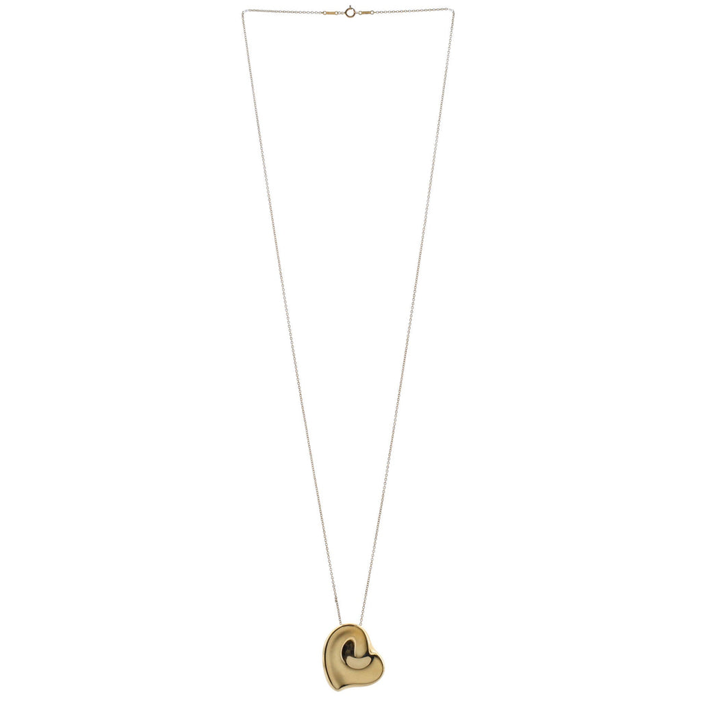 Elsa Peretti Full Heart Necklace 18K Yellow Gold Large
