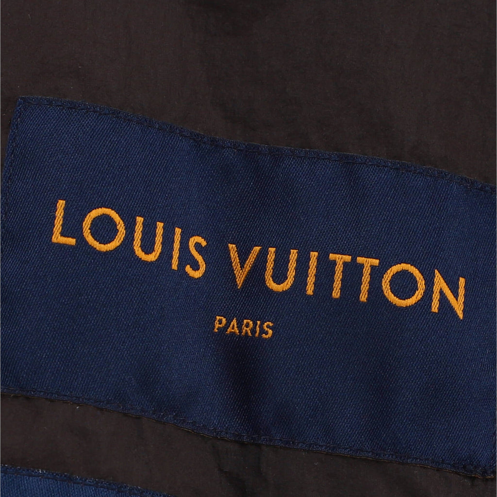 Men's LV x NBA Letters Hooded Blouson Jacket Printed Polyamide