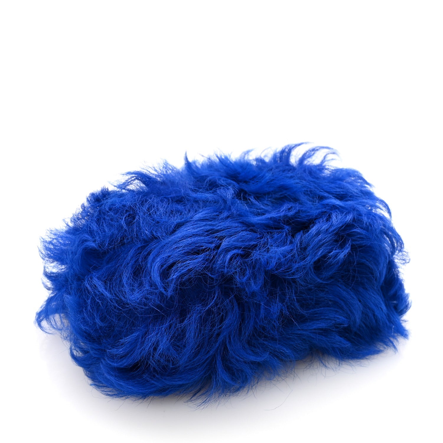 Shearling Lambskin CC Hook  Holder Blue