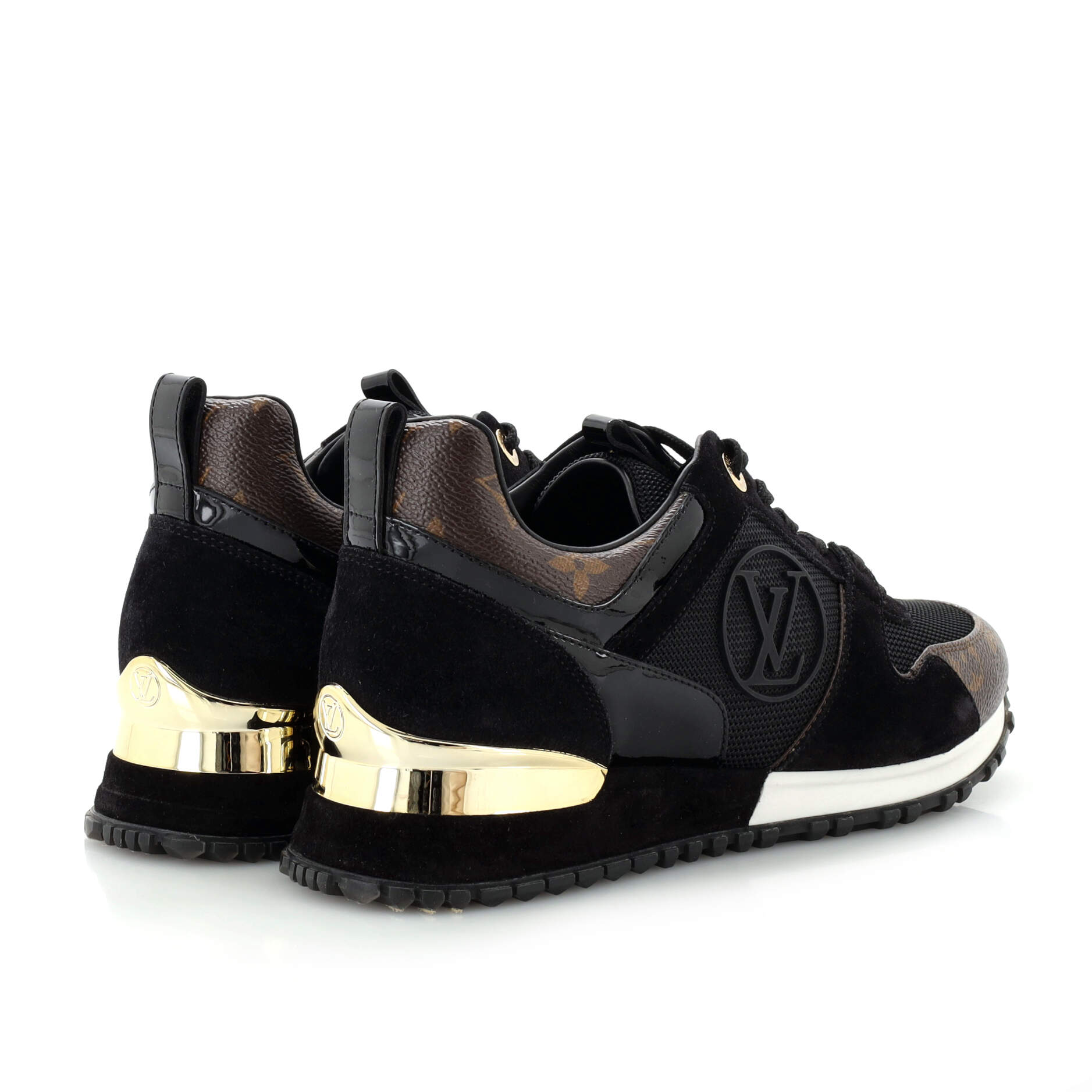 Women's Run Away Sneakers Mesh with Monogram Canvas and Suede