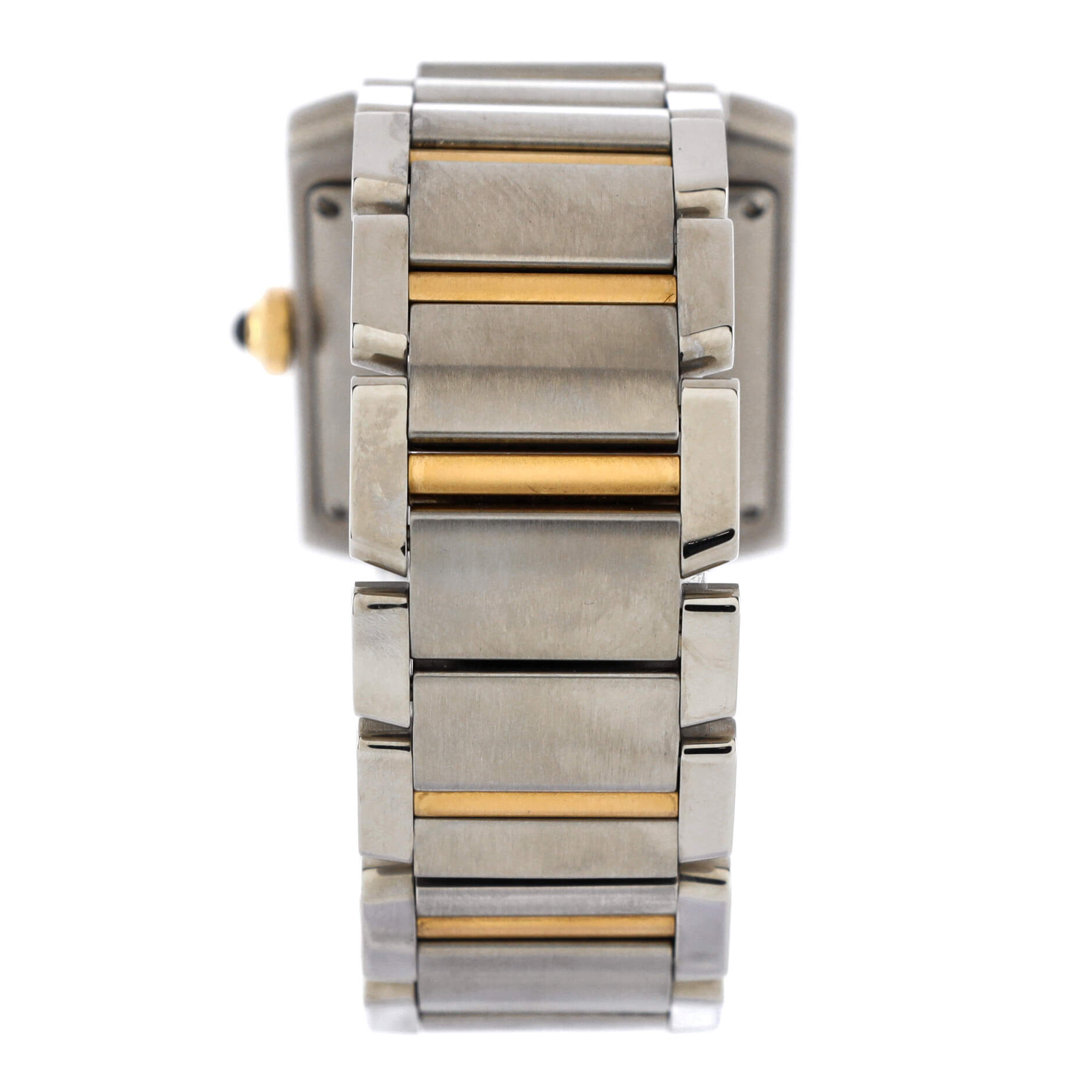 Tank Francaise Automatic Watch Stainless Steel and Yellow Gold 28