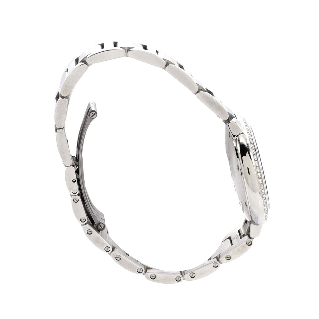 Ballon Bleu de Cartier Automatic Watch Stainless Steel with Diamond Bezel 33