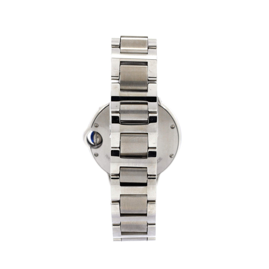 Ballon Bleu de Cartier Automatic Watch Stainless Steel with Diamond Bezel 33