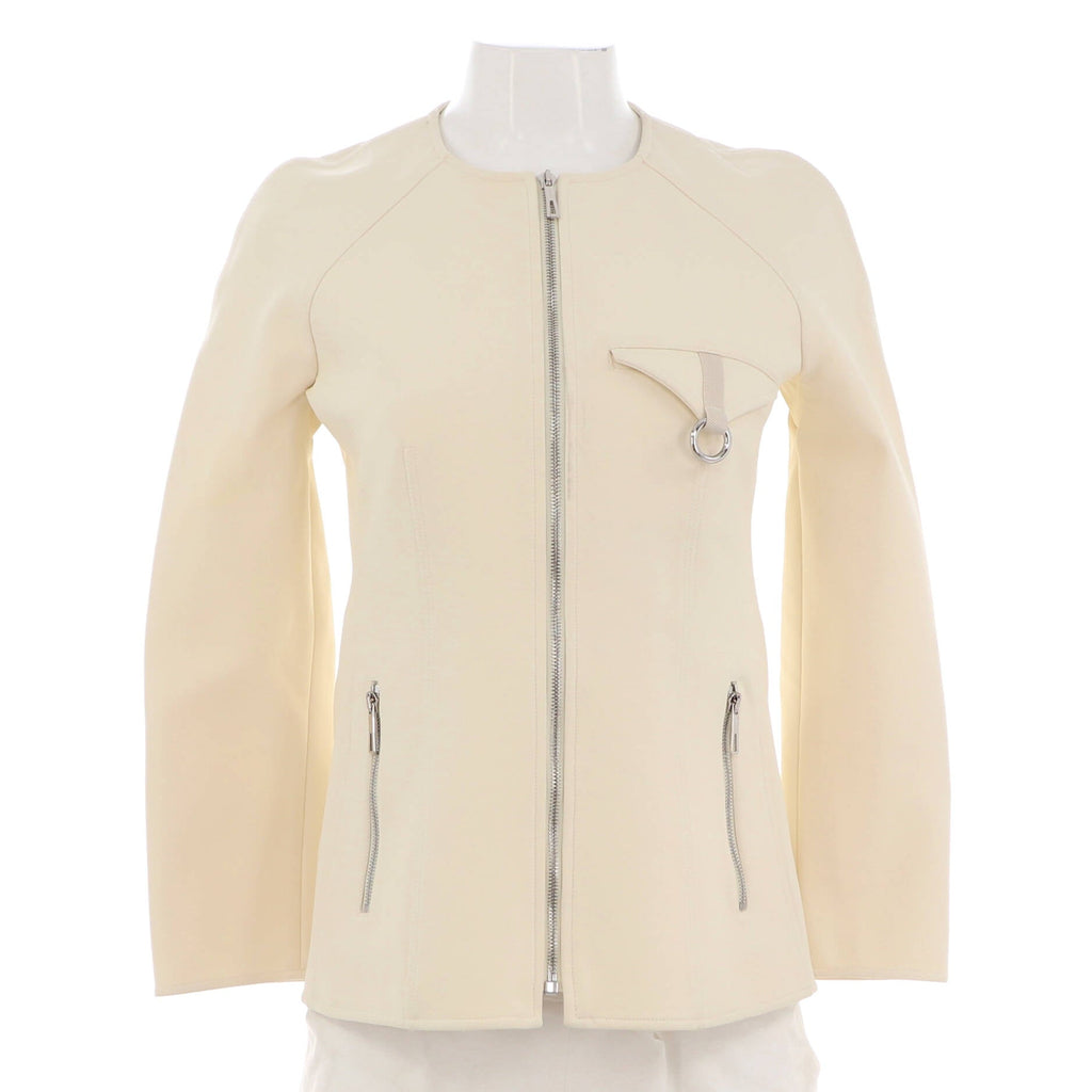 Women's Two Pocket Zip Up Raglan Jacket Viscose Blend