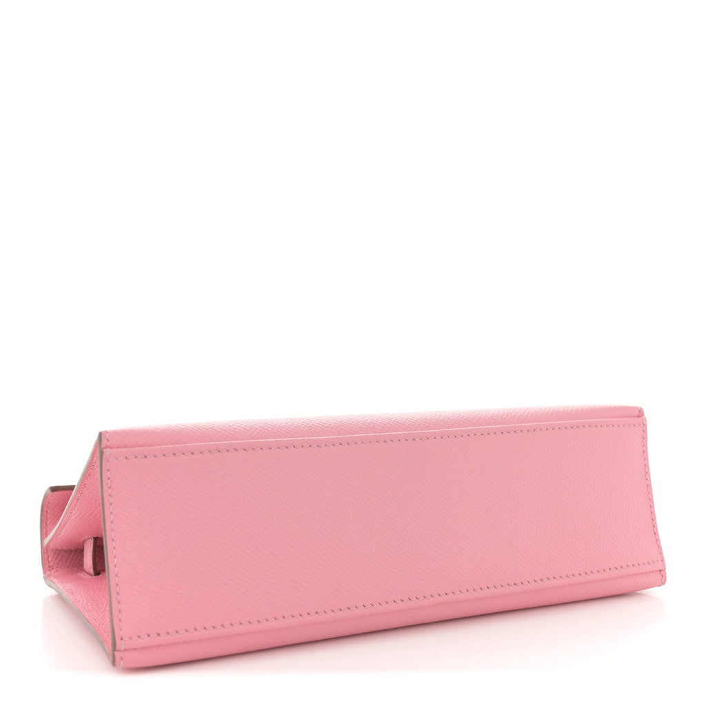 Epsom Kelly Pochette Clutch Rose Confetti