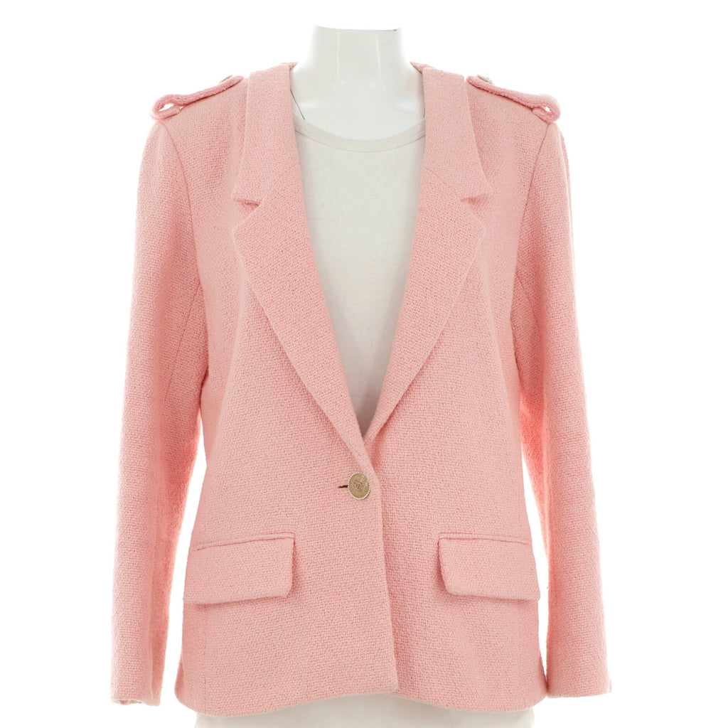 Women's Single Button Blazer Tweed