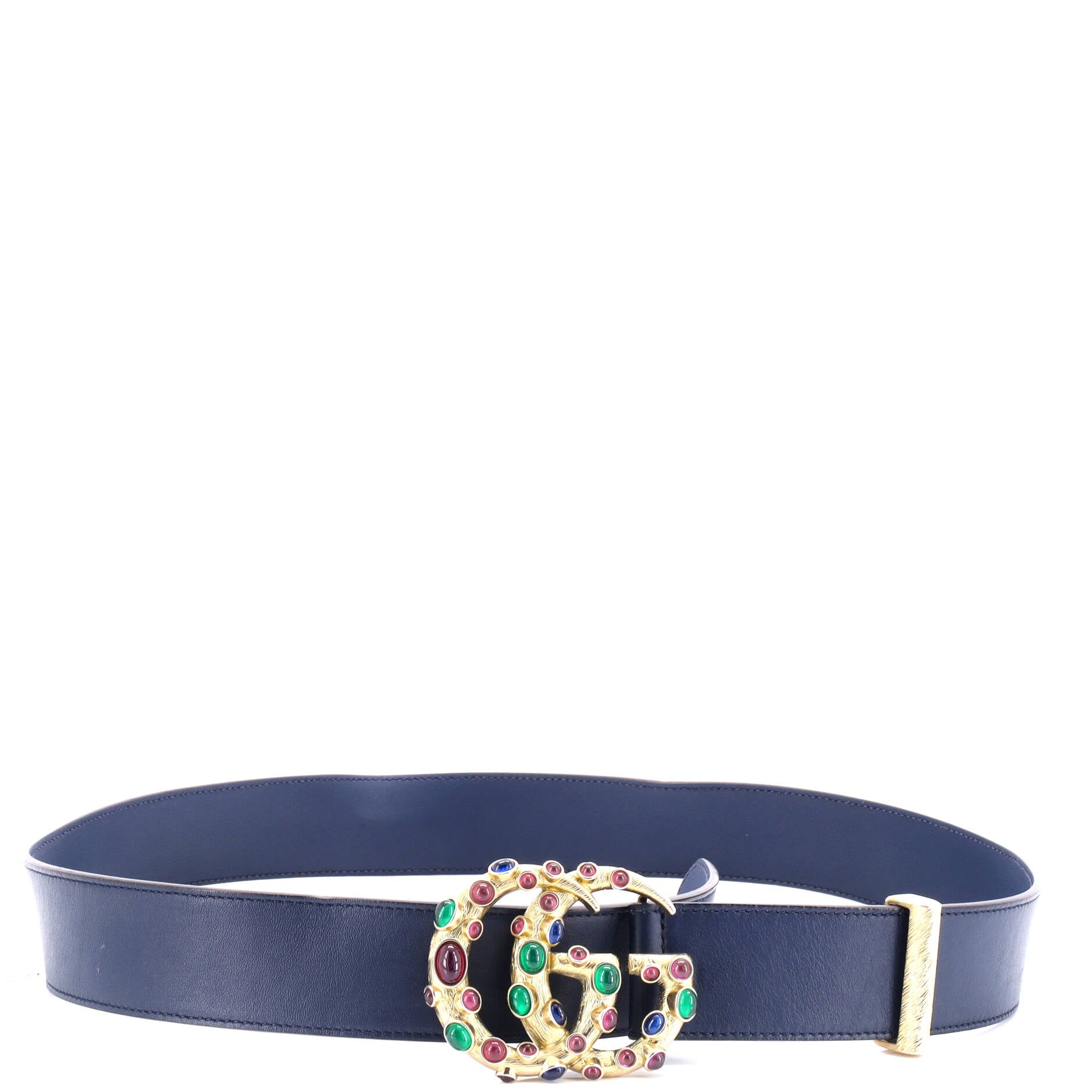 GG Marmont Belt Leather with Gripoix Wide 95