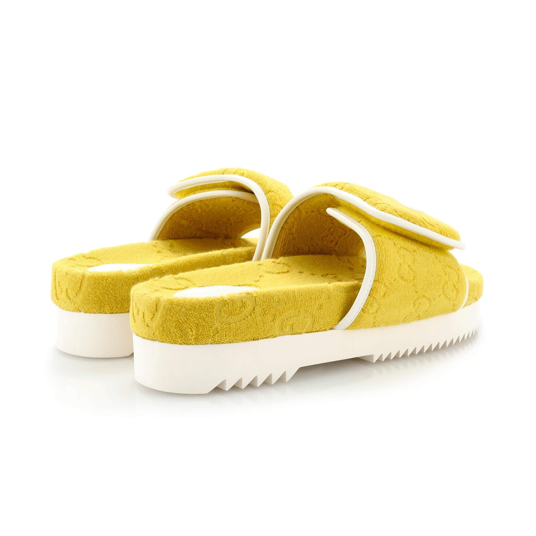 x Adidas Women's Platform Slide Sandals Terry Cloth