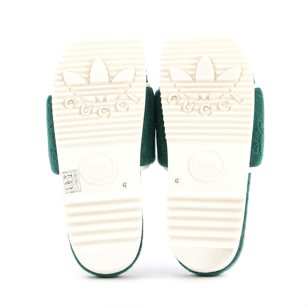 x Adidas Women's Platform Slide Sandals Terry Cloth