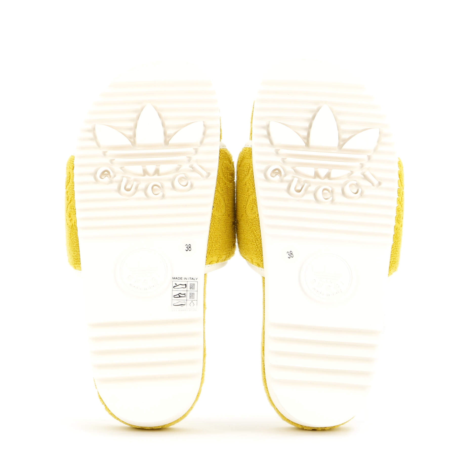 x Adidas Women's Platform Slide Sandals Terry Cloth