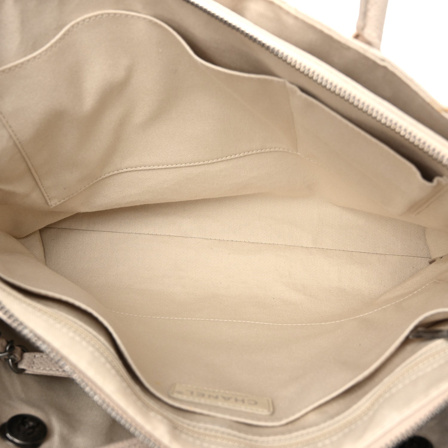 Grained Vegetal Calfskin Urban Shopping Tote Light Beige