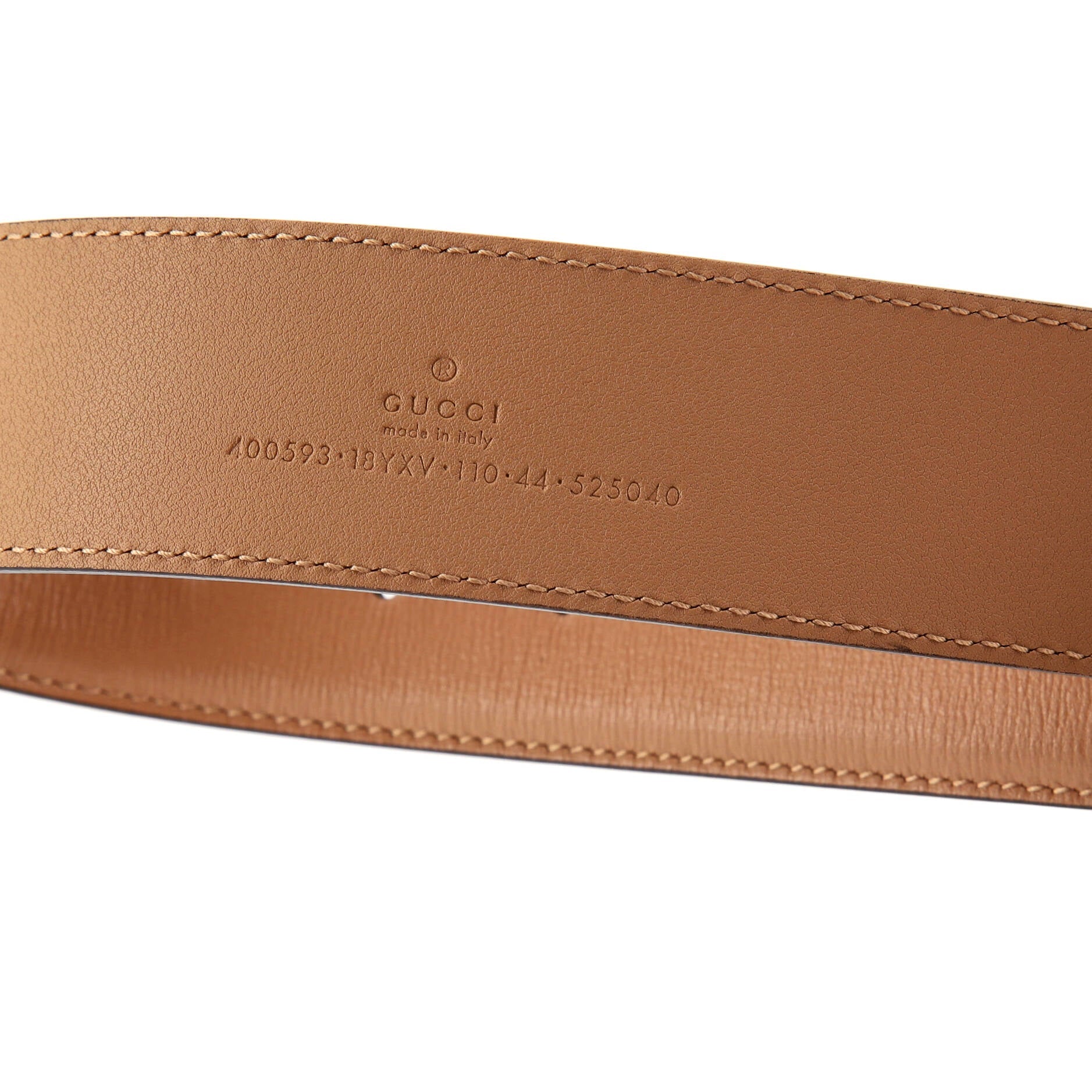 GG Marmont Monochrome Belt Leather with Enamel Wide