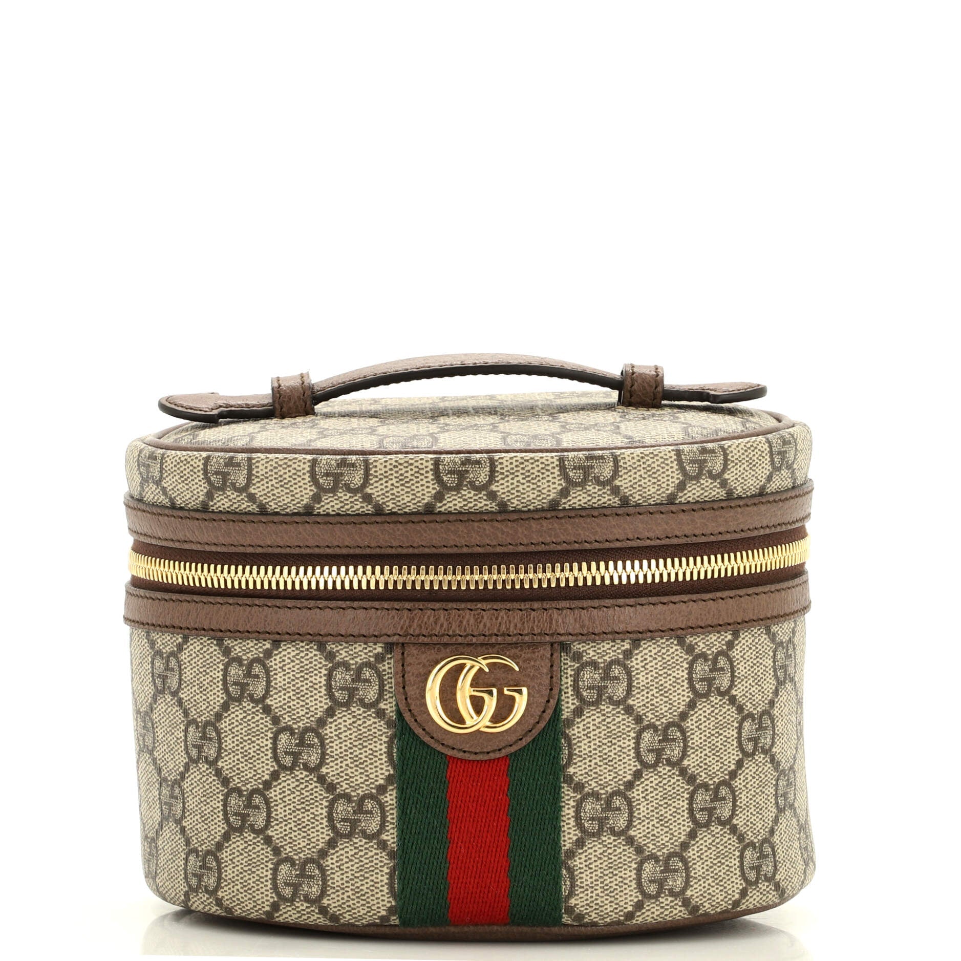 Ophidia Top Handle Cosmetic Case GG Coated Canvas Mini