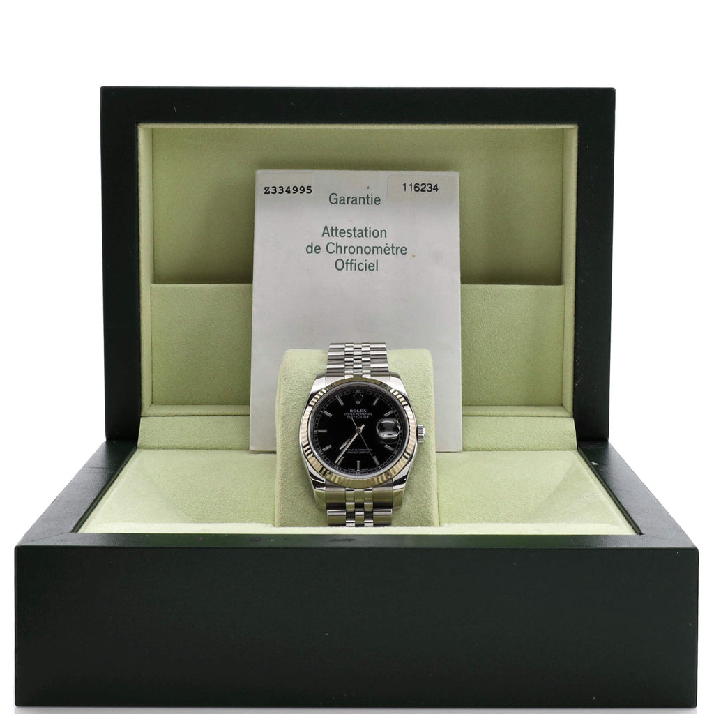 Oyster Perpetual Datejust Automatic Watch Stainless Steel and White Gold 36