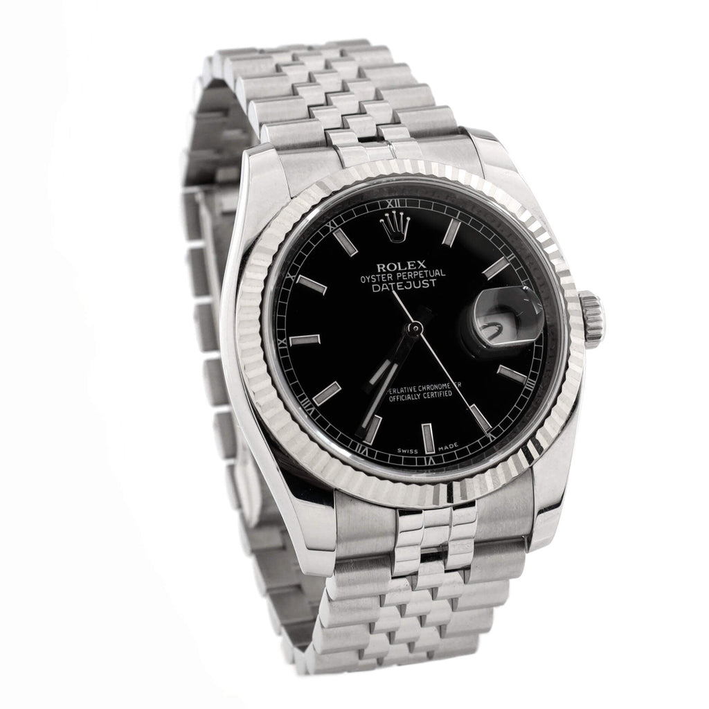 Oyster Perpetual Datejust Automatic Watch Stainless Steel and White Gold 36
