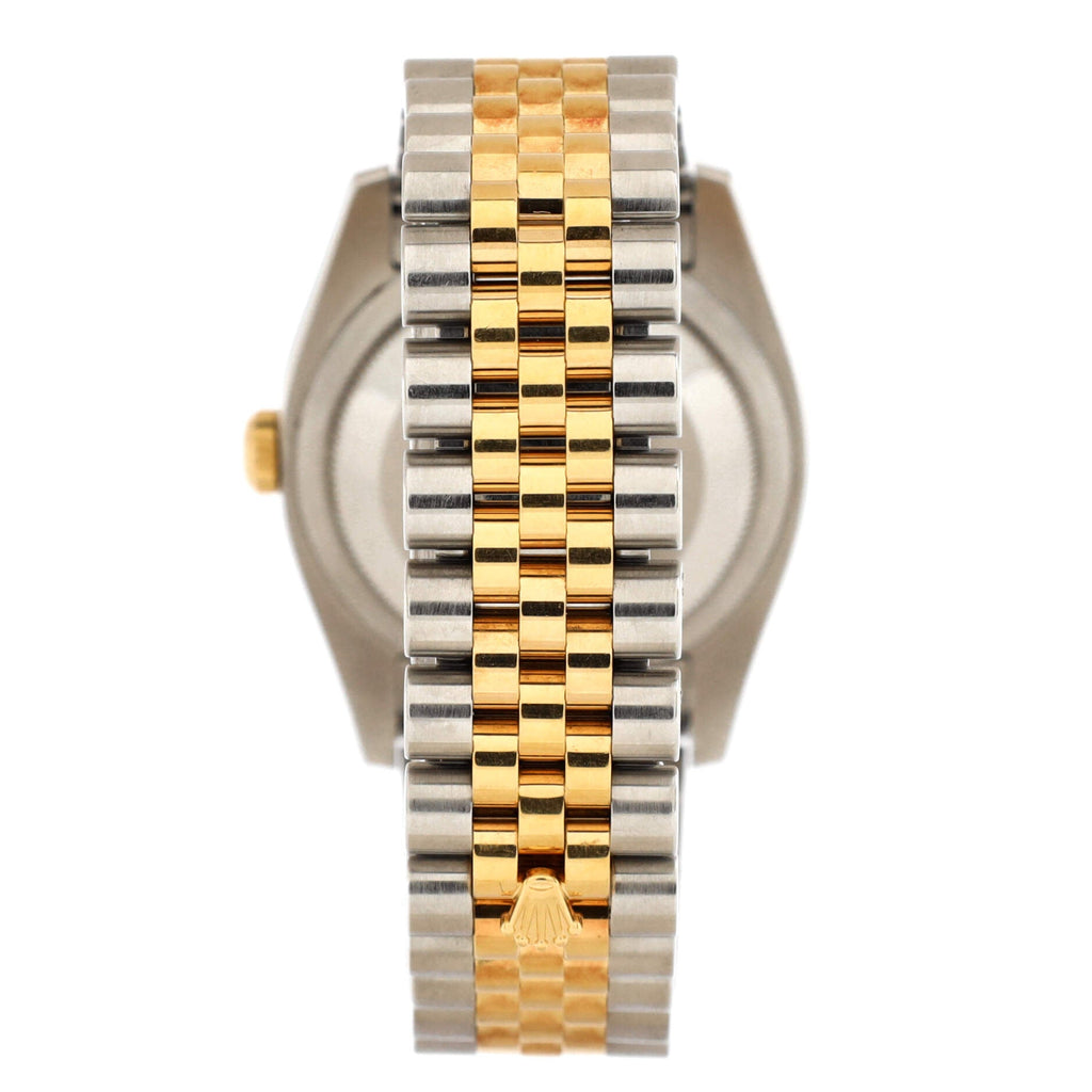 Oyster Perpetual Datejust Automatic Watch Stainless Steel and Yellow Gold with Diamond Markers 36