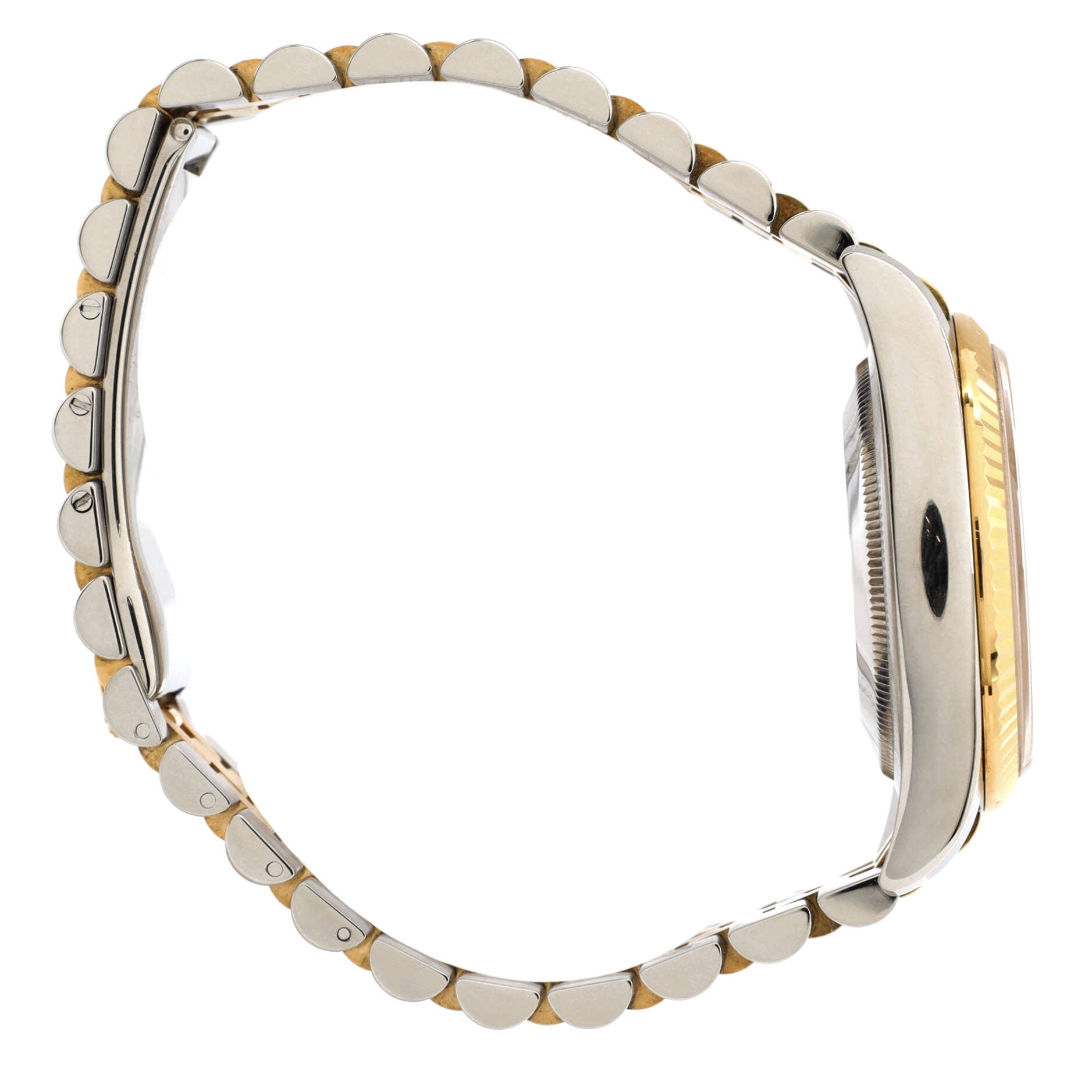 Oyster Perpetual Datejust Automatic Watch Stainless Steel and Yellow Gold with Diamond Markers 36