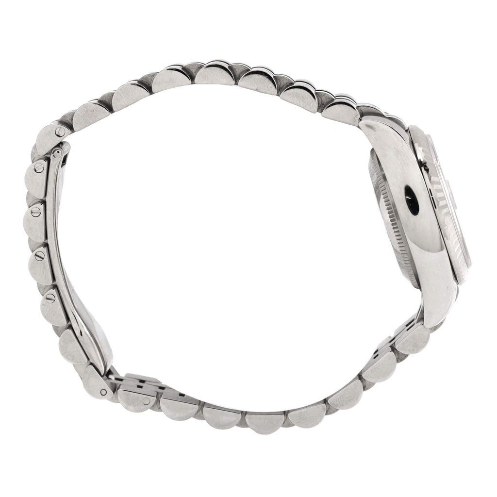 Oyster Perpetual Datejust Automatic Watch Stainless Steel and White Gold with Diamond Markers 26