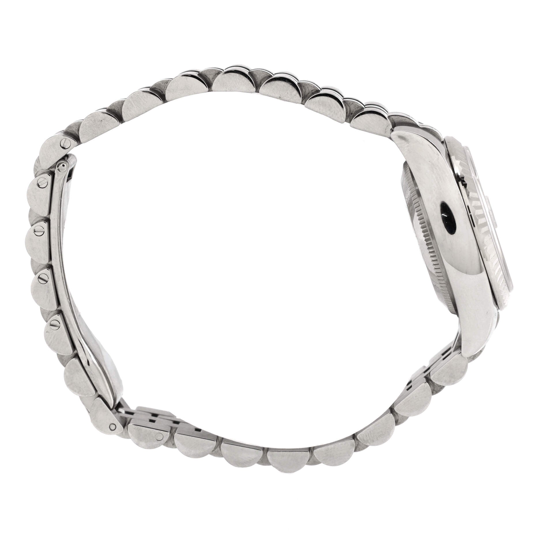 Oyster Perpetual Datejust Automatic Watch Stainless Steel and White Gold with Diamond Markers 26