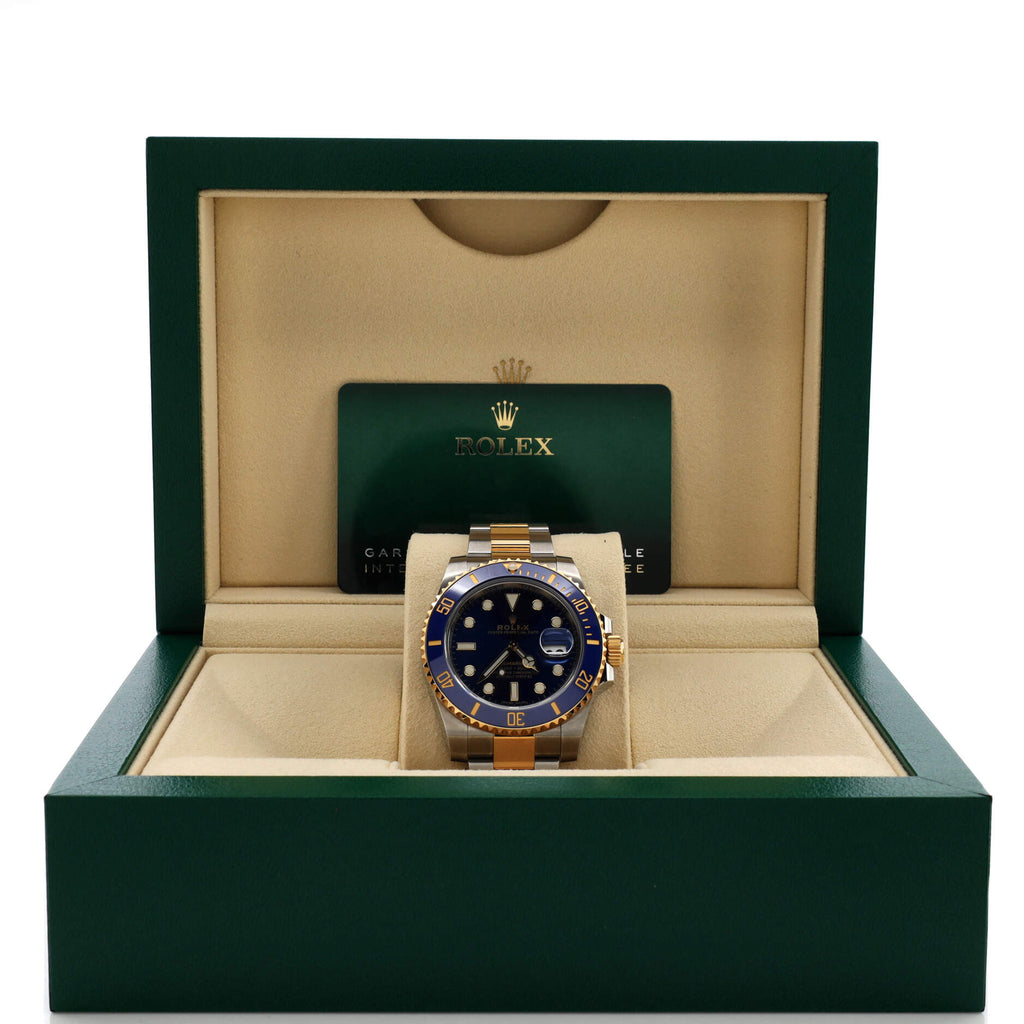 Oyster Perpetual Submariner Bluesy Date Automatic Watch Stainless Steel and Cerachrom with Yellow Gold 40