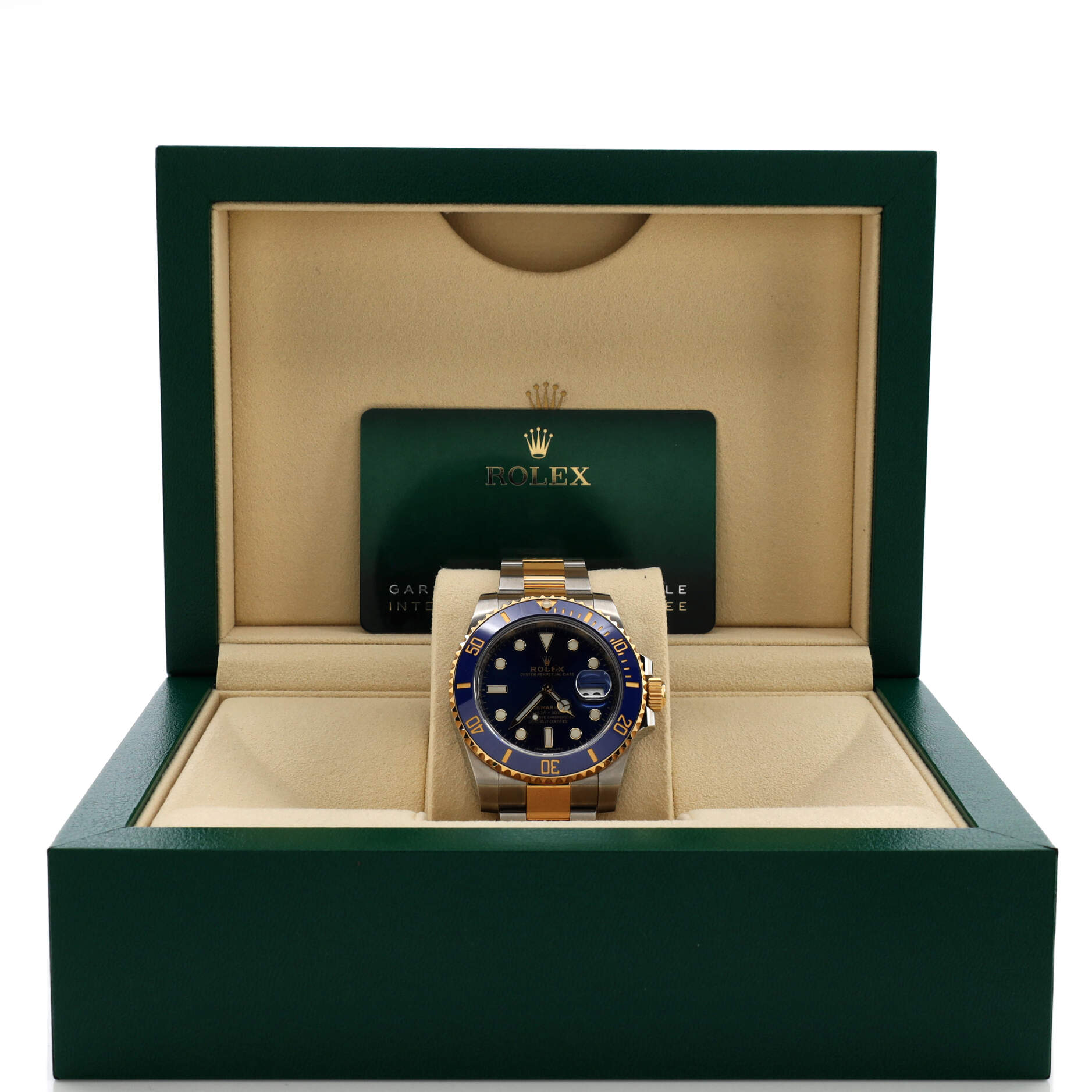 Oyster Perpetual Submariner Bluesy Date Automatic Watch Stainless Steel and Cerachrom with Yellow Gold 40