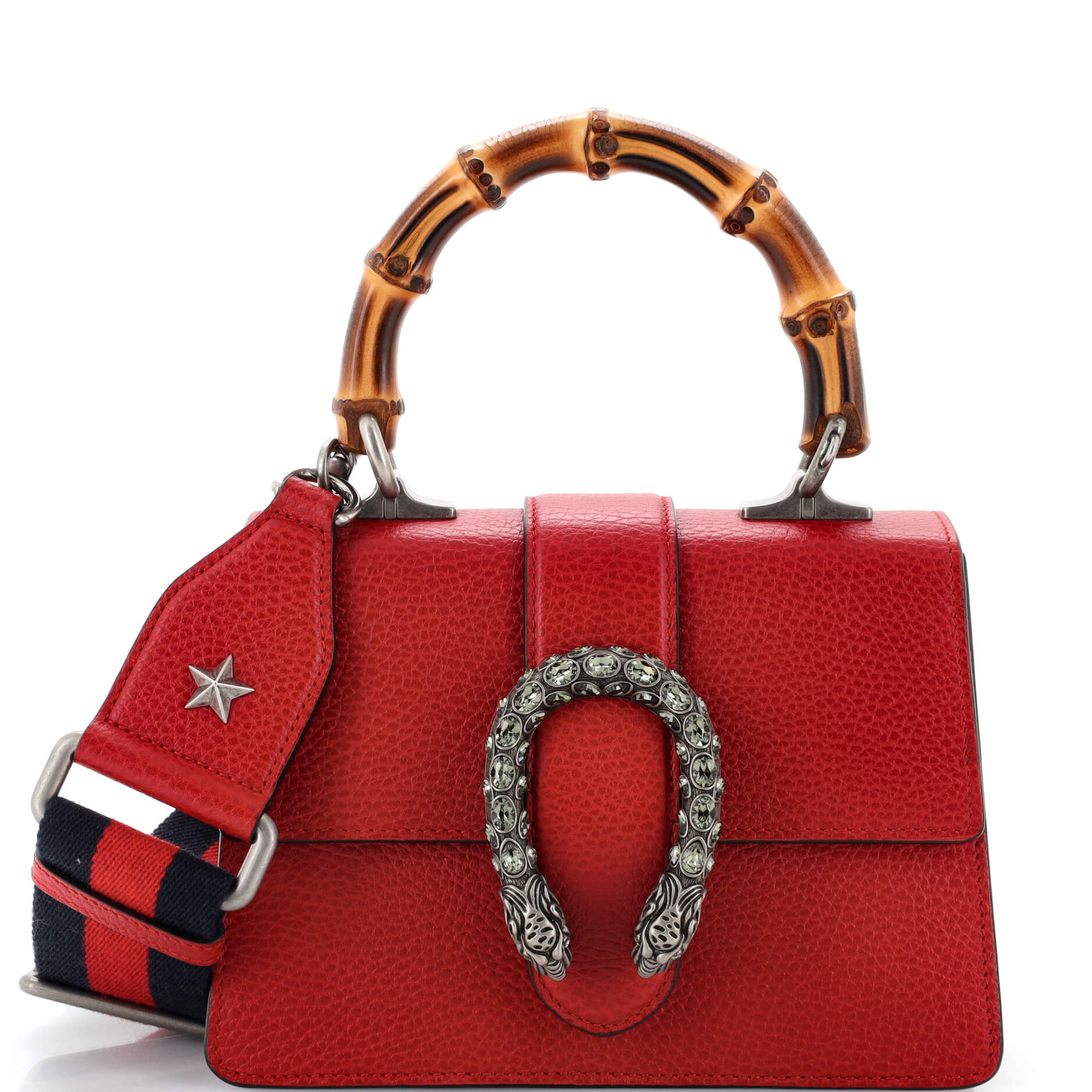 Dionysus Bamboo Top Handle Bag Leather Mini