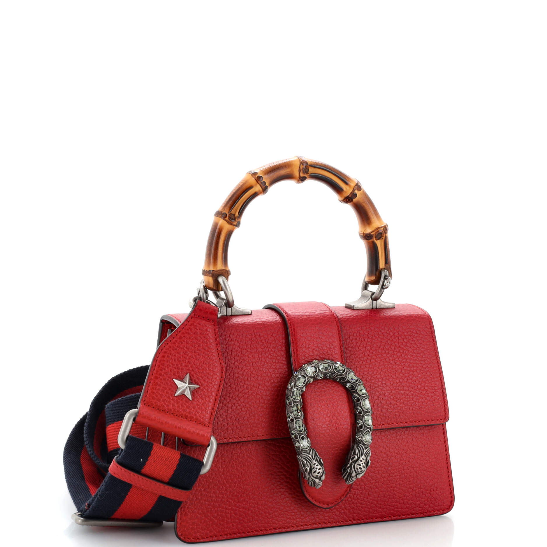 Dionysus Bamboo Top Handle Bag Leather Mini