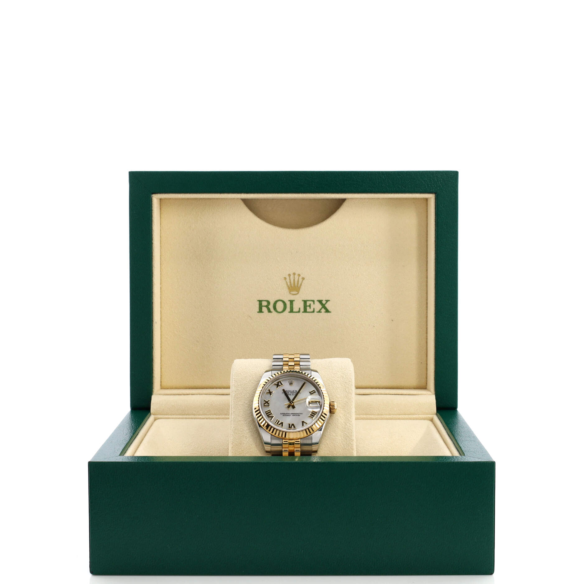 Oyster Perpetual Datejust Automatic Watch Stainless Steel and Yellow Gold 31