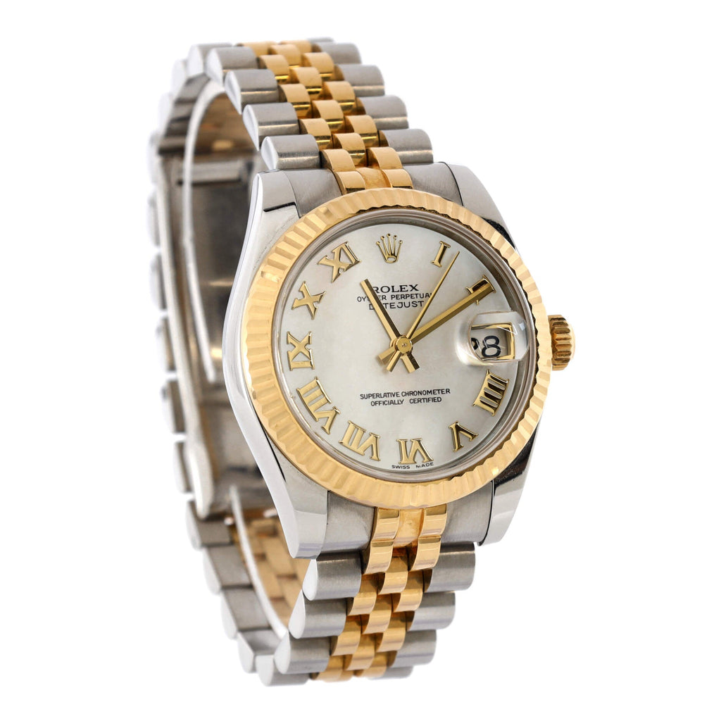 Oyster Perpetual Datejust Automatic Watch Stainless Steel and Yellow Gold 31