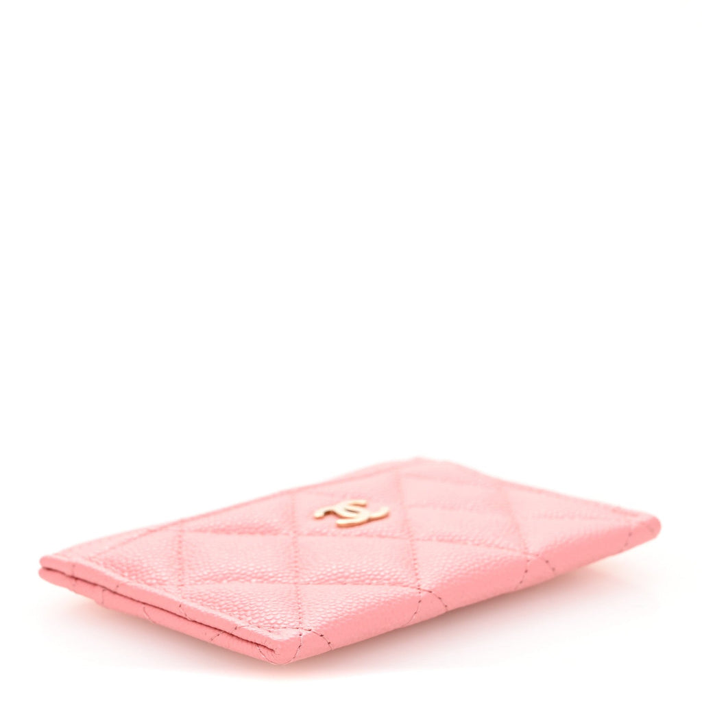 Caviar Quilted  Holder Pink