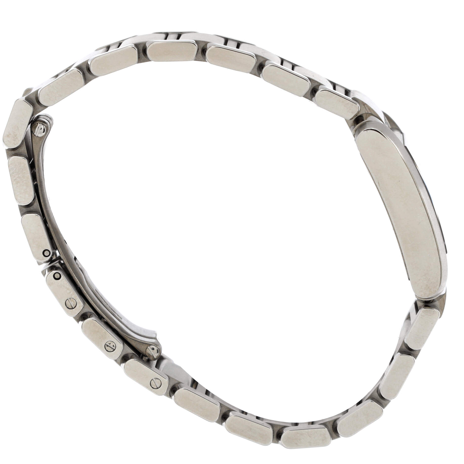Tank Francaise Quartz Watch Stainless Steel with Diamond Markers 25