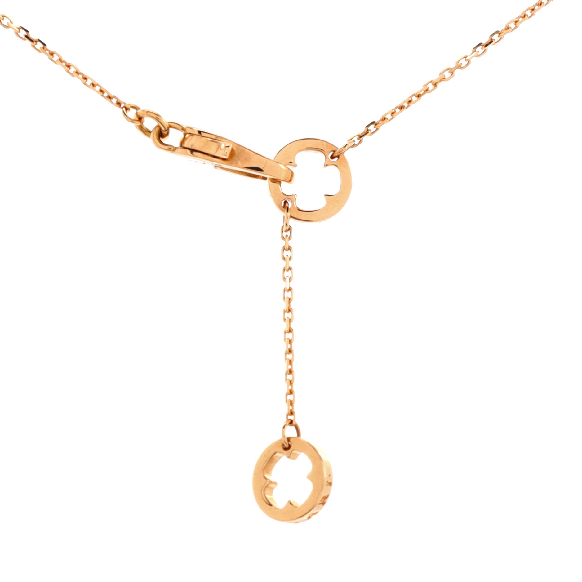 Fiorever Pendant Necklace 18K Rose Gold with Diamonds