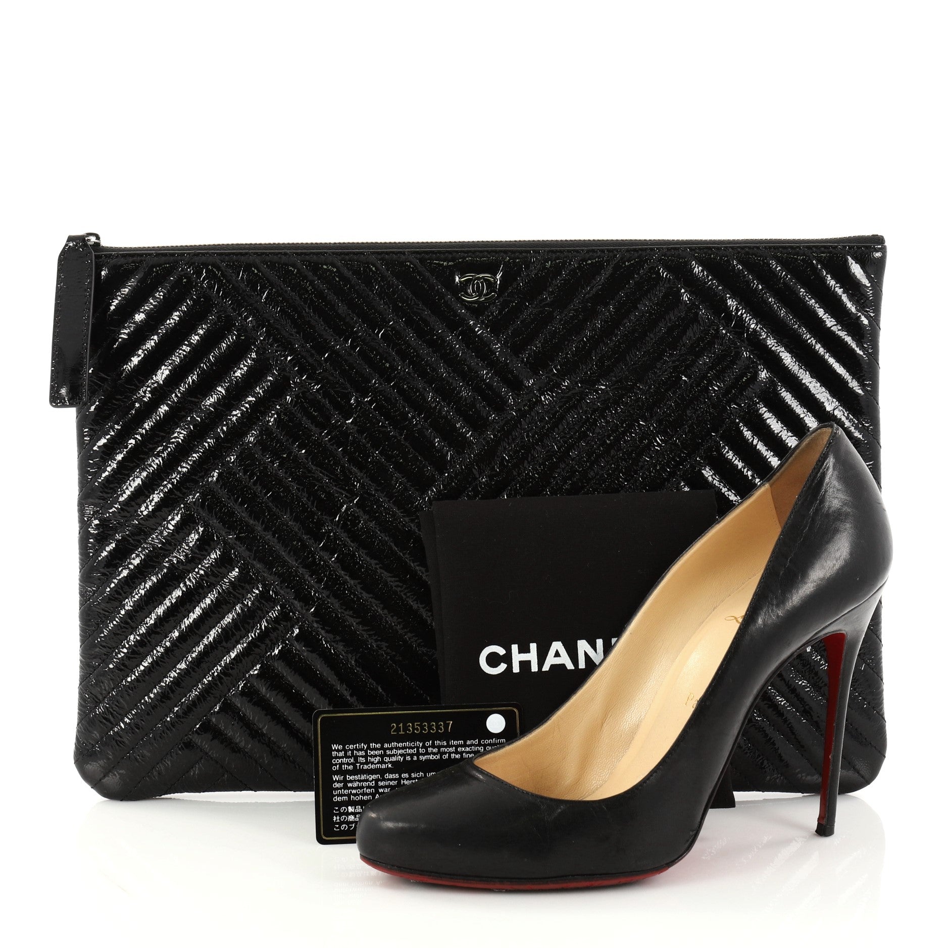 CC Crossing Clutch Chevron Patent Large