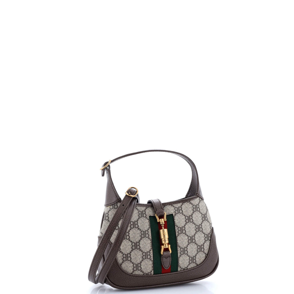 x Gucci The Hacker Project Jackie 1961 Hobo BB Coated Canvas Mini