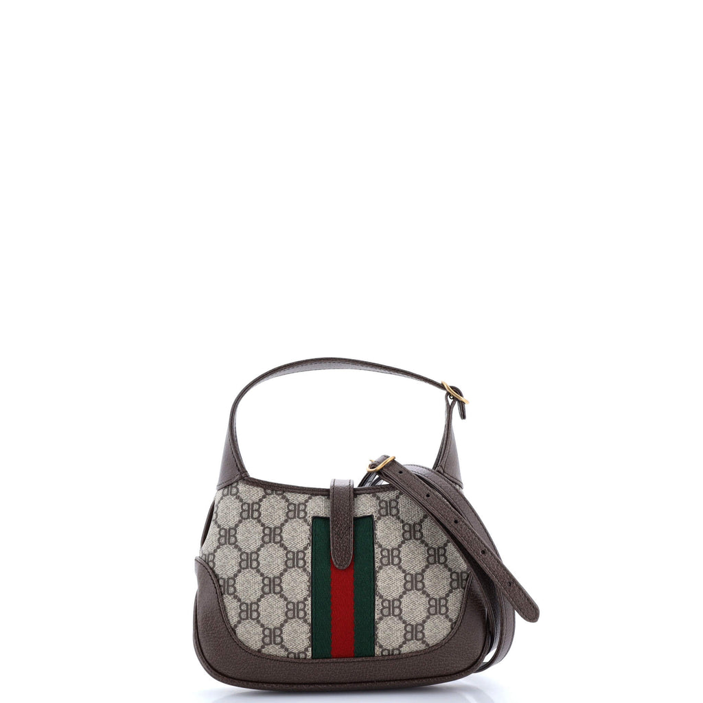 x Gucci The Hacker Project Jackie 1961 Hobo BB Coated Canvas Mini