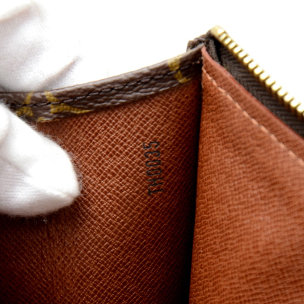 Louis Vuitto Poche Documents Portfolio Monogram Canvas Clutch Bag