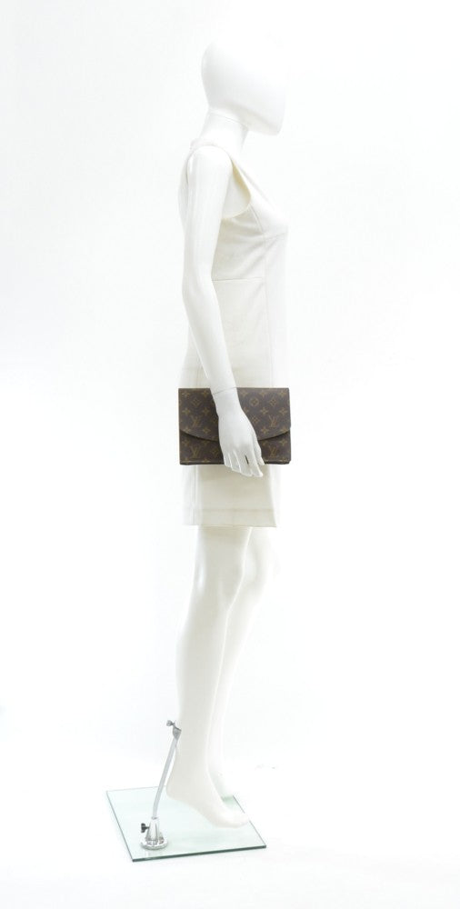 Louis Vuitto Pochette Rabat Monogram Canvas Clutch Bag