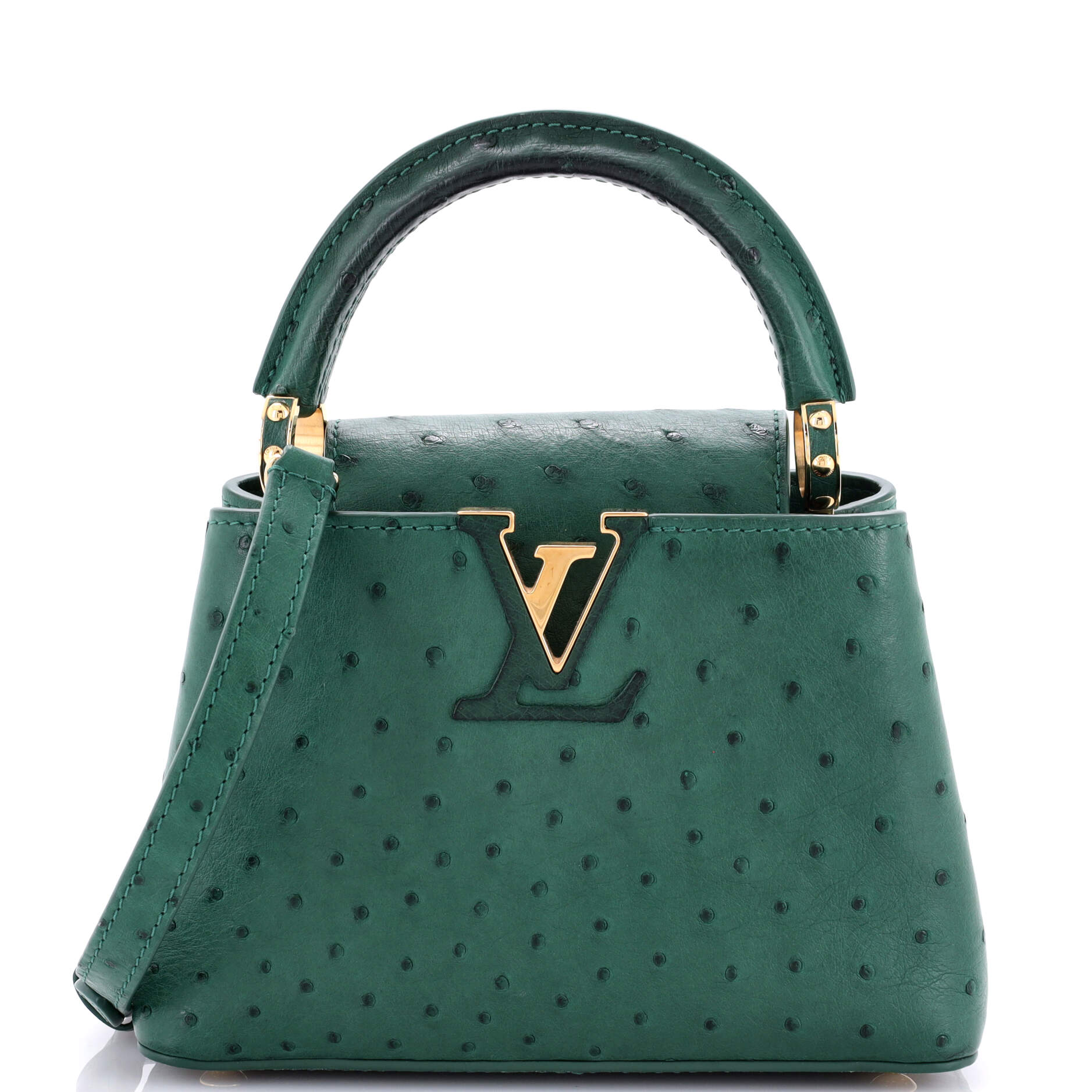 Capucines Bag Ostrich Mini