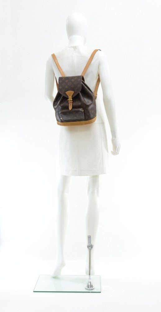Louis Vuitto Montsouris MM Monogram Canvas Backpack