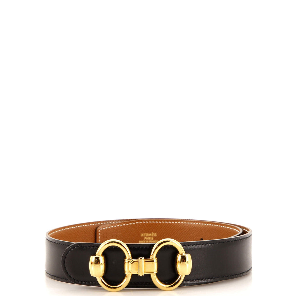 Horsebit H Reversible Belt Leather Wide 70