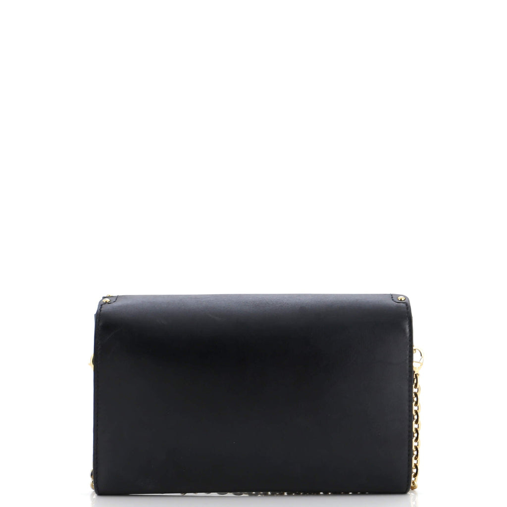Louis Vuitton Chain Louise Clutch Studded Leather MM